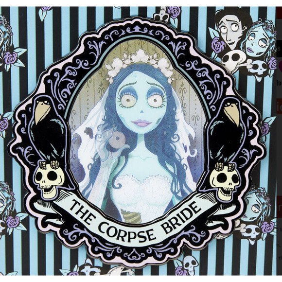 Loungefly Corpse Bride Moon Lenticular 3-Inch Enamel Pin NWT - Picture 4 of 5